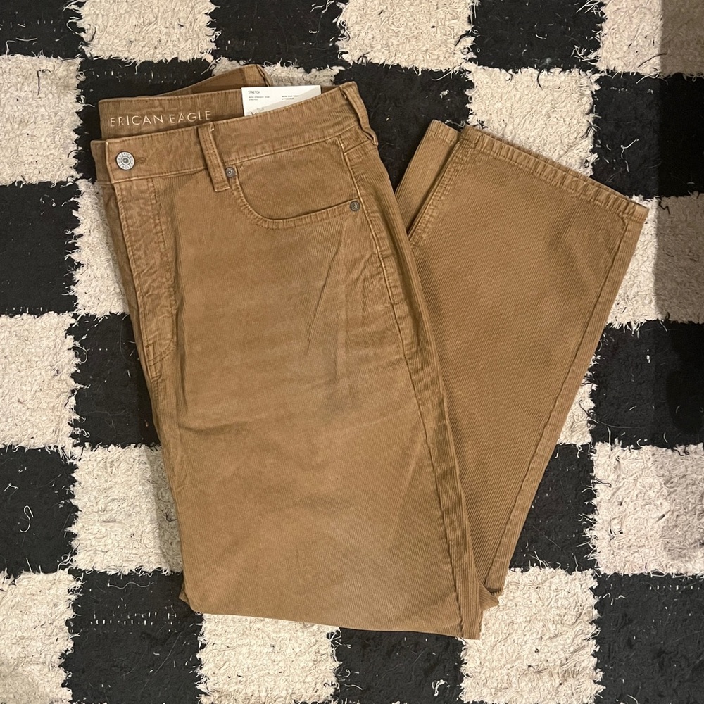 American Eagle tan corduroys